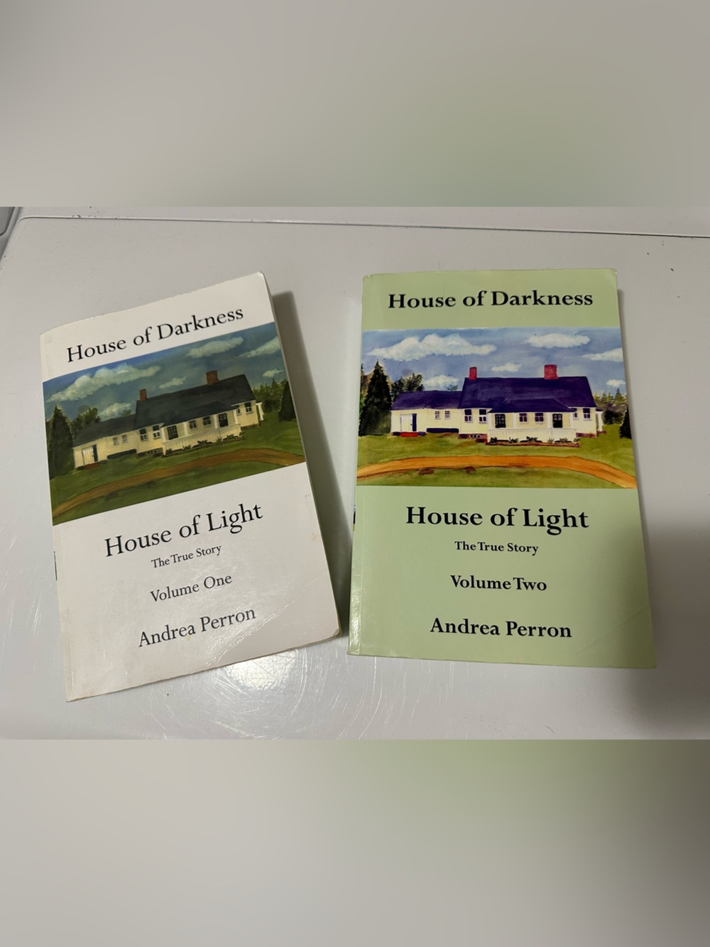 House of Darkness House of Light Paperback Book Set by Andrea Perron